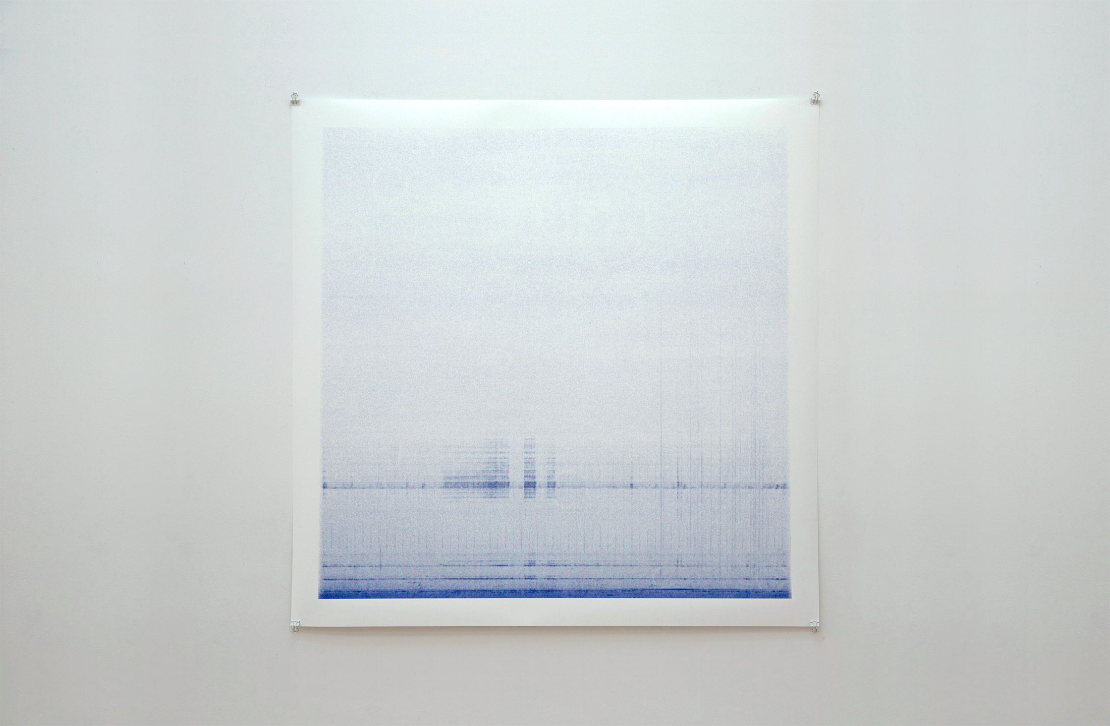 Minute/Year (2016), Day 14 — Screen-print, as installed during the Minute/Year (2016) exhibition in Lite-Haus Galerie, Berlin, January 2017