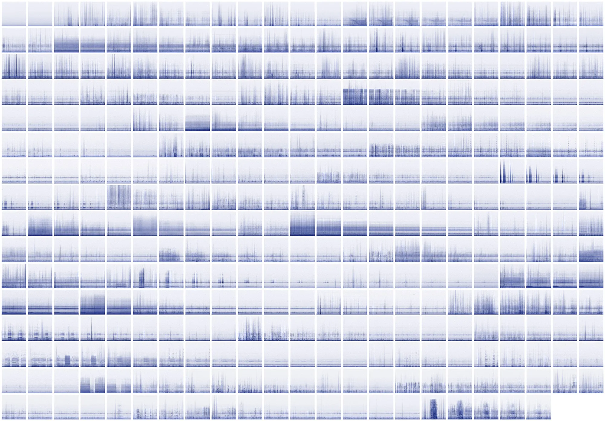 Minute/Year — Spectrograms, 2016, Day 1 — Day 366