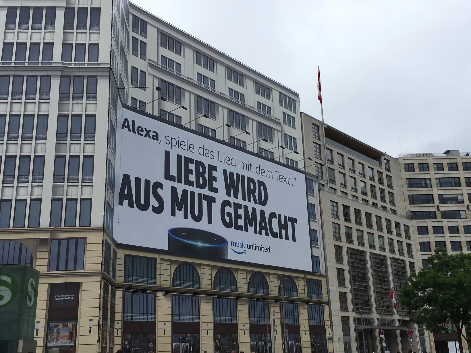 Amazon Echo advertisement, Postdamer Platz, Berlin, June 8., 2017